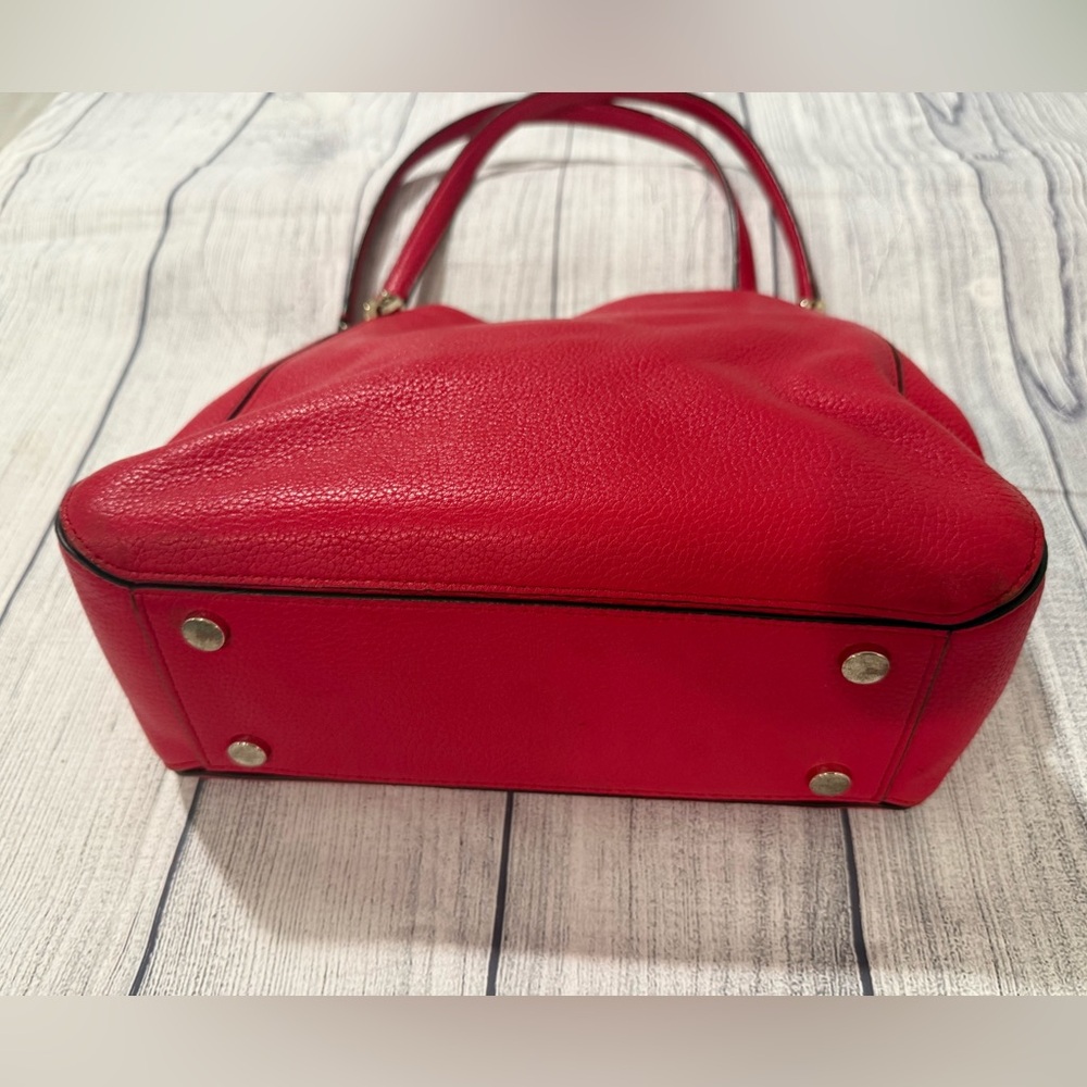 Kate Spade Red Shoulder Bag with Versatile Straps/11x9in - Picture 12 of 15